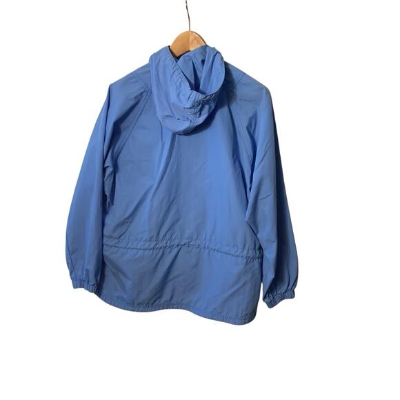 Vintage LL Bean Pullover Jacket Women small Nylon Hooded Windbreaker Anorak - Picture 7 of 12